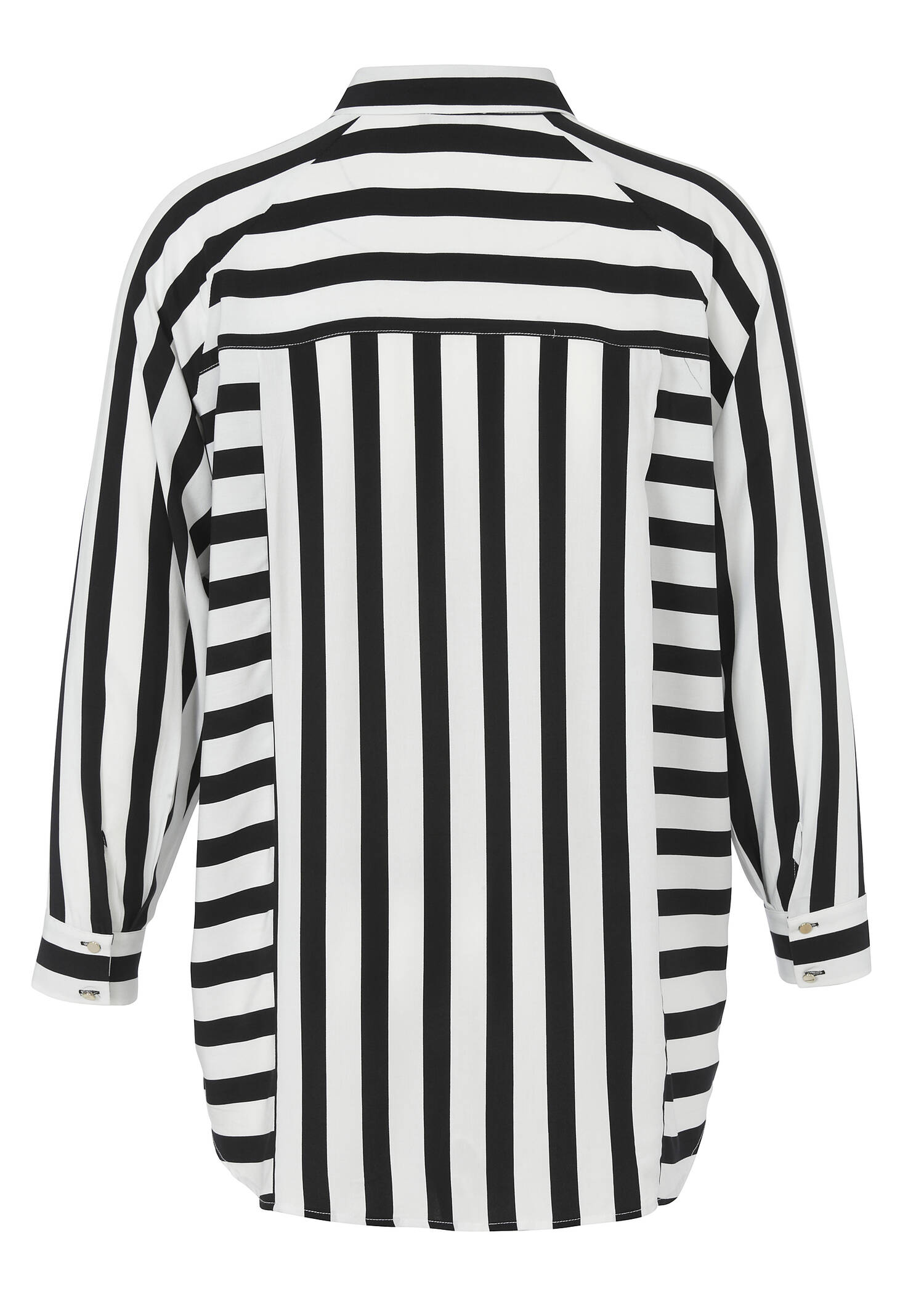 Klassische Bluse mit Allovermuster /