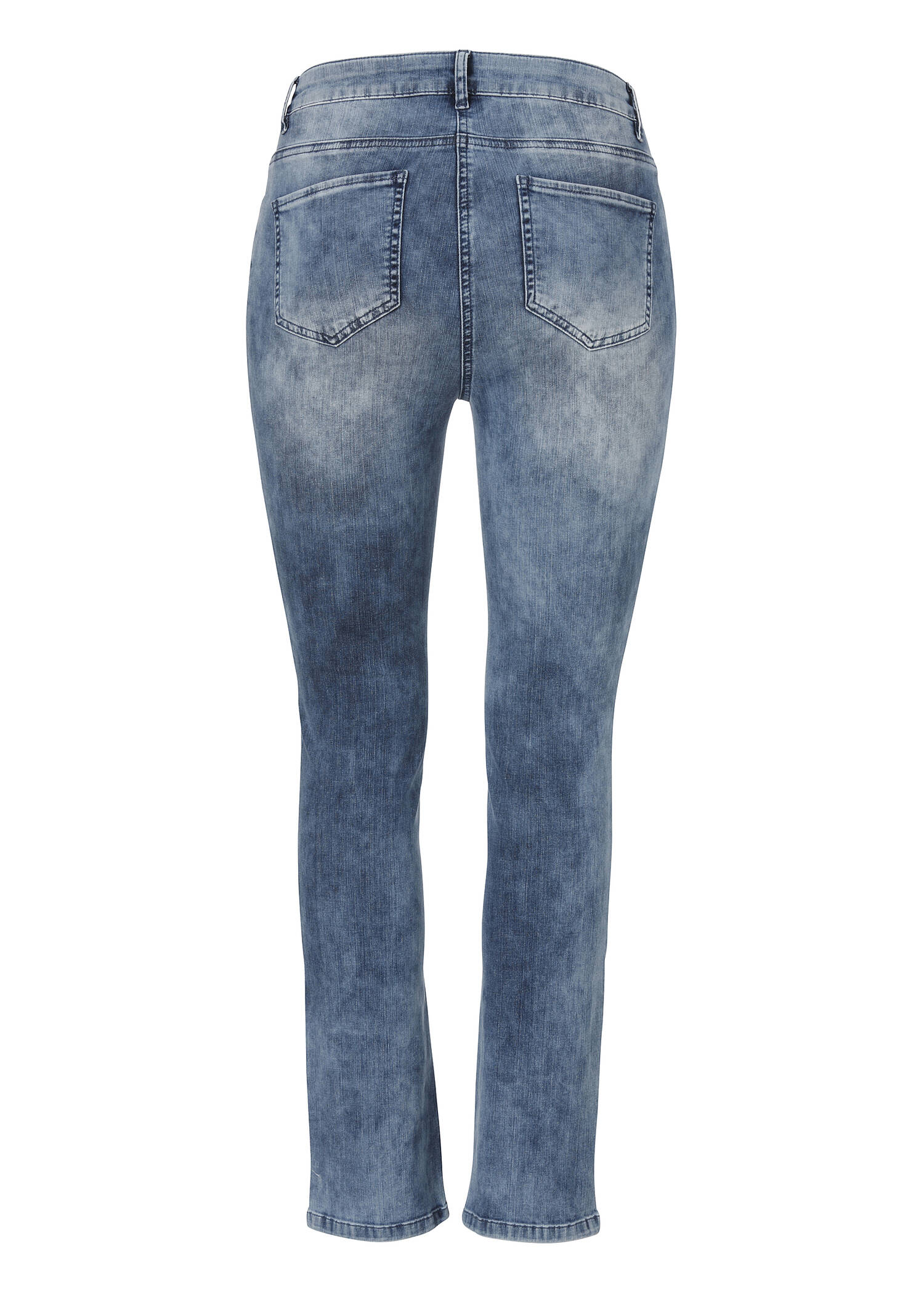 Hochwertige Denim Jeans in Used Optik /