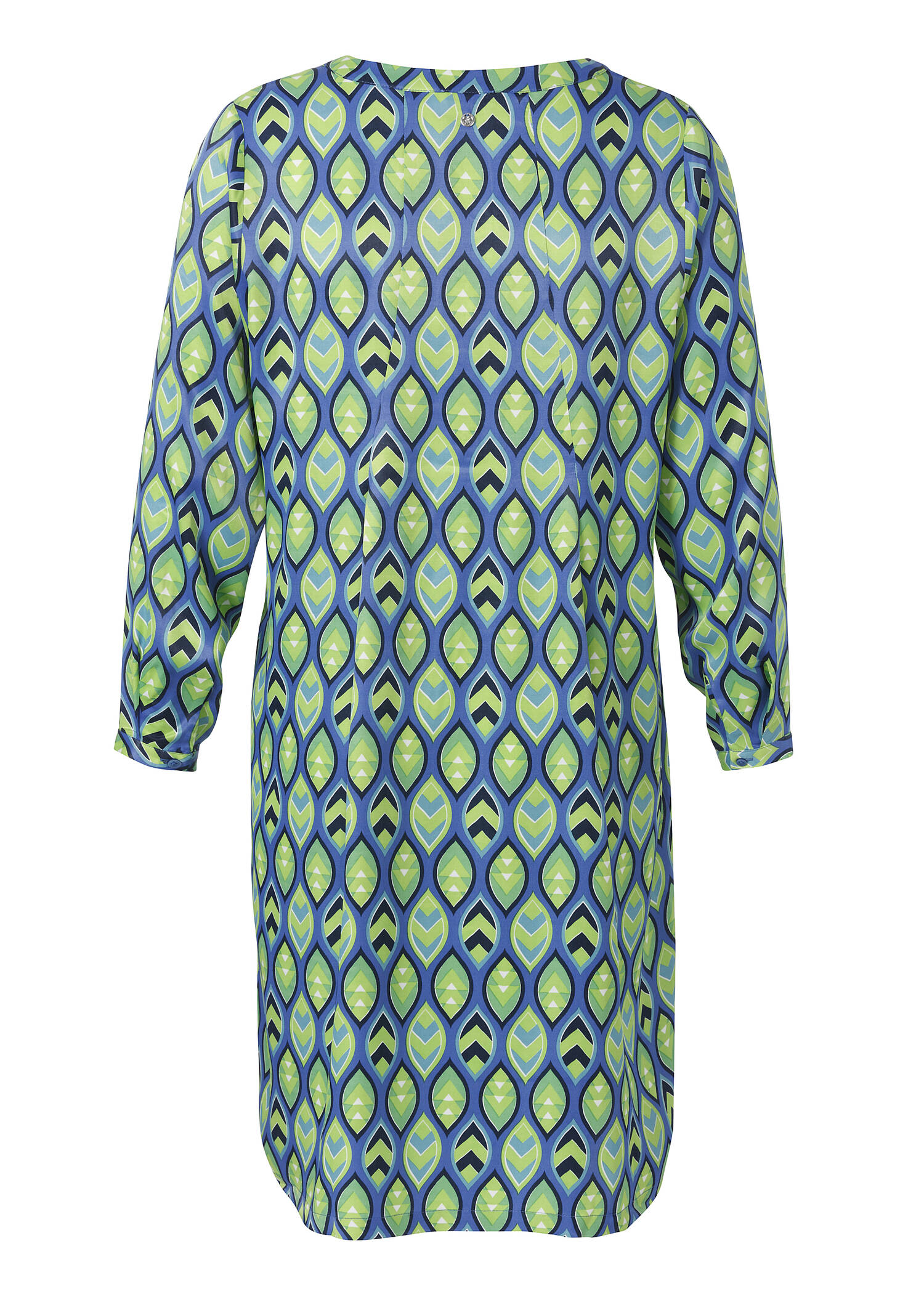 Farbenfrohes Viskose Kleid mit Allover Print /