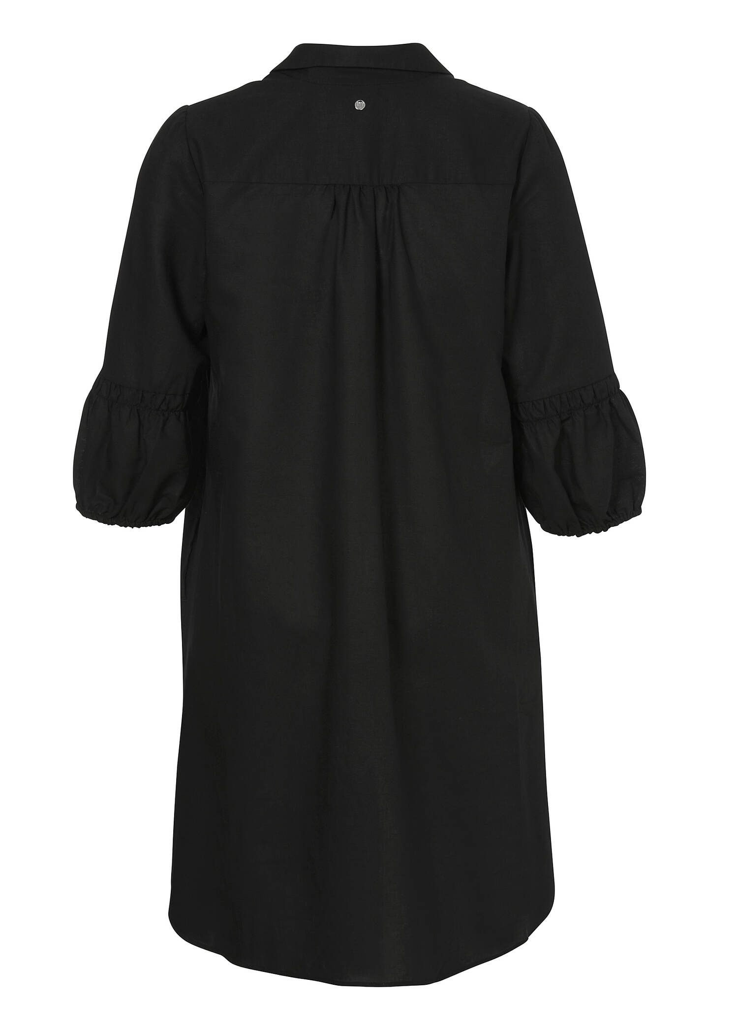 Edel-lässiges Leinen-Kleid mit 3/4-Ärmeln /