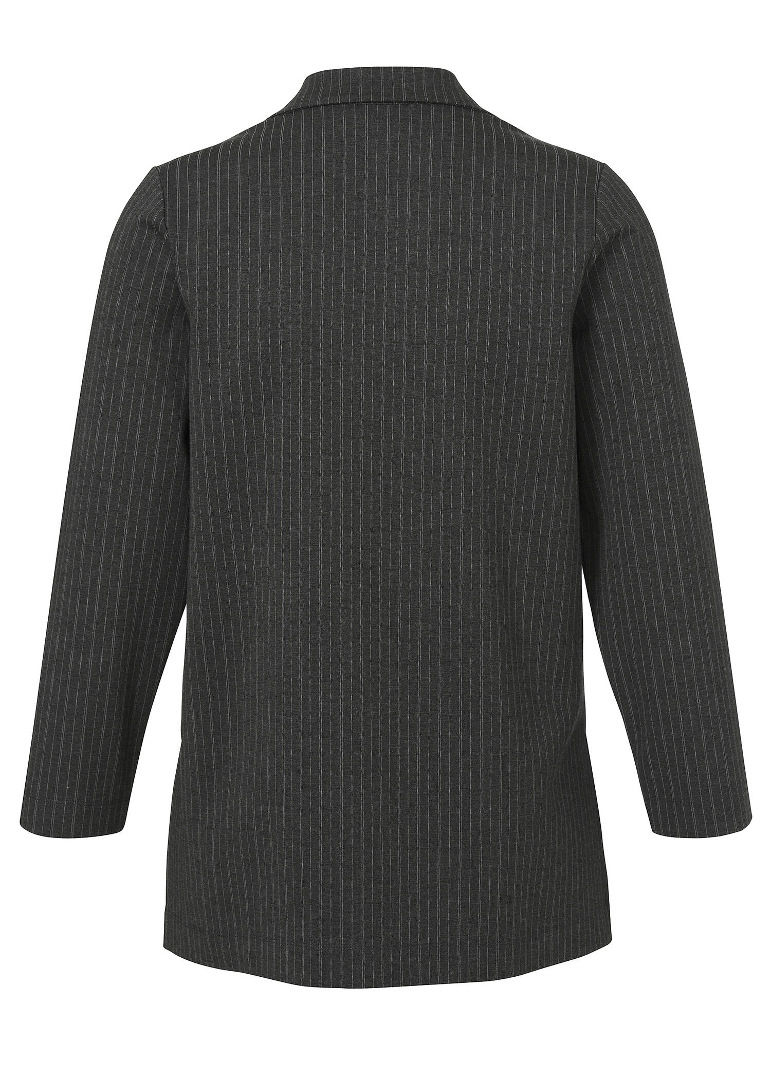 Lässig-elegante Blazer-Jacke mit feinen Längsstreifen /