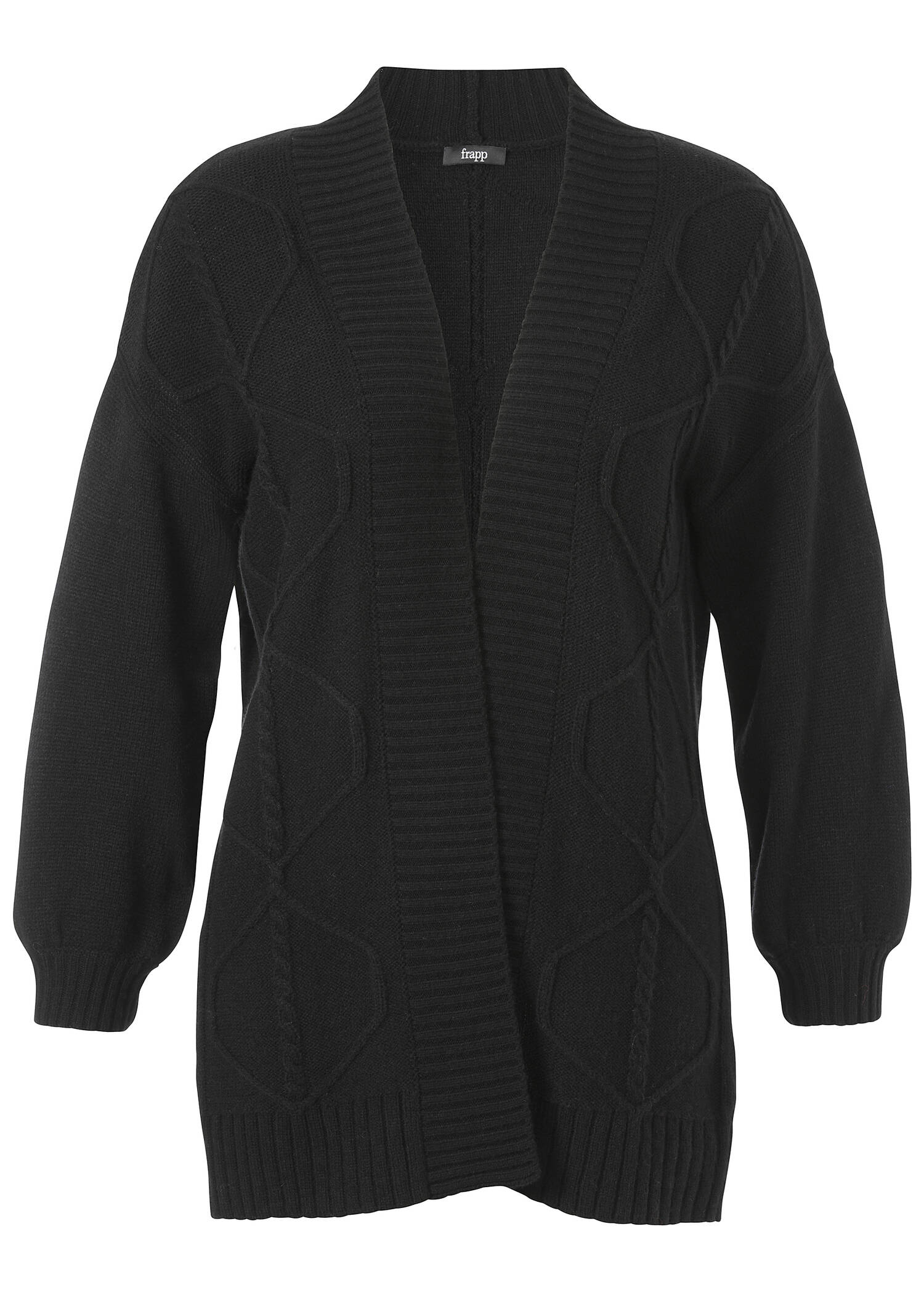 Warmer Cardigan mit Strickmuster /