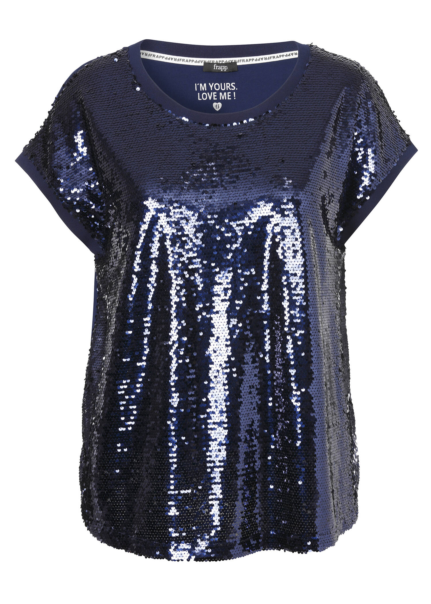 Feines Shirt mit Pailletten Front /