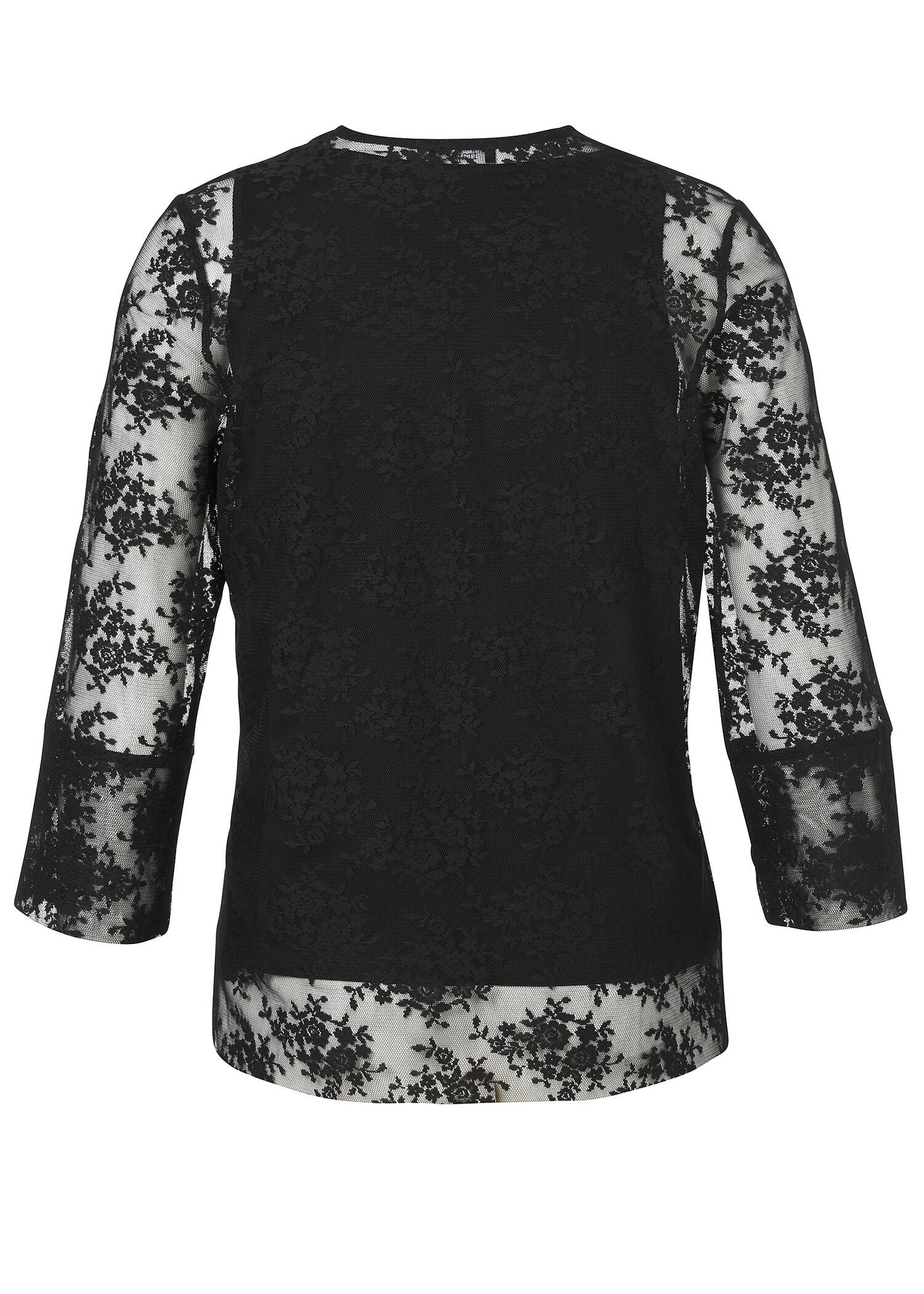 2-in-1 Shirt in feiner Mesh-Optik /