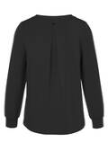 Schwarzes Sweatshirt mit V-Ausschnitt / 