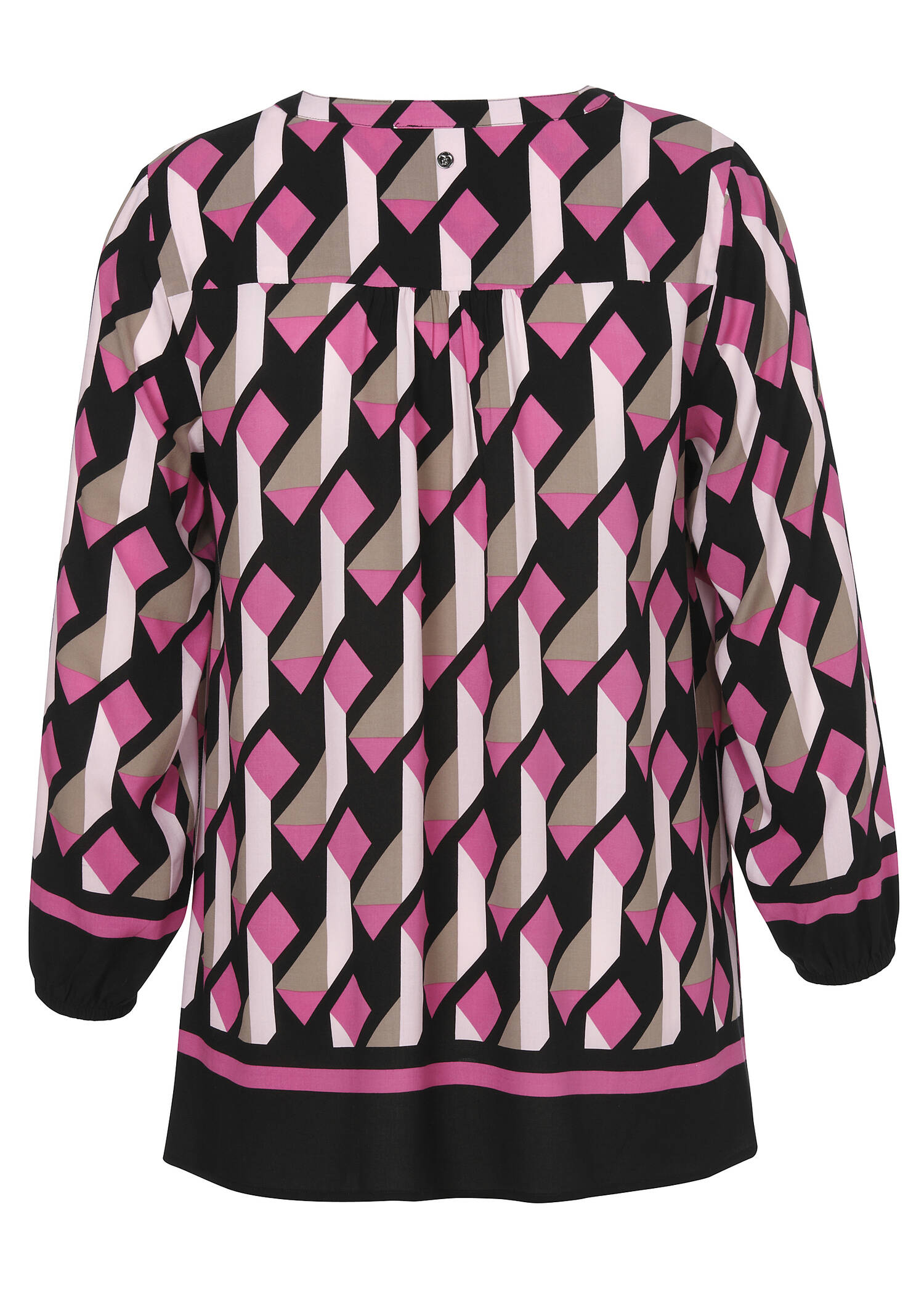 Fließende Viskose-Tunika mit Allover-Print /