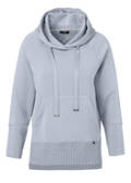 Klassischer Hoodie mit gestricktem Rippbund / 