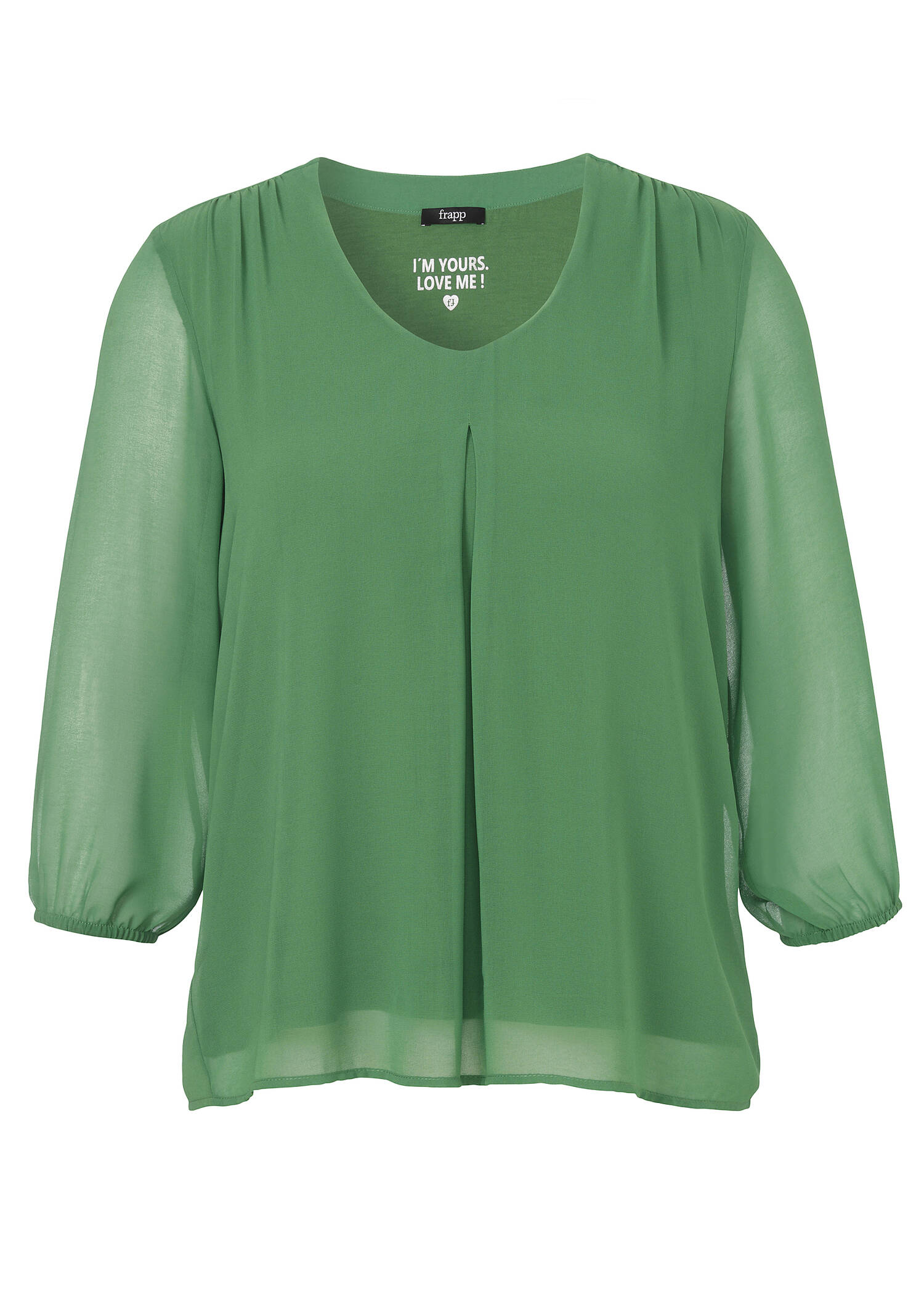 Feminine, zweilagige Chiffonbluse /