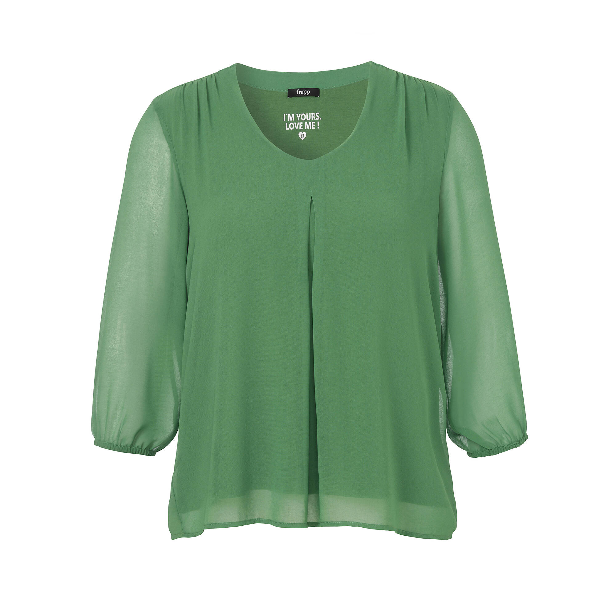 Feminine, zweilagige Chiffonbluse