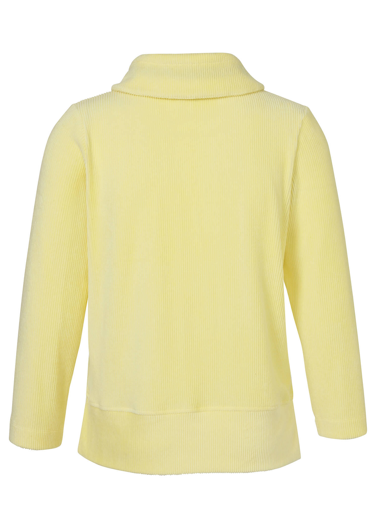 Samtiges Cord Sweatshirt mit Kängurutasche /