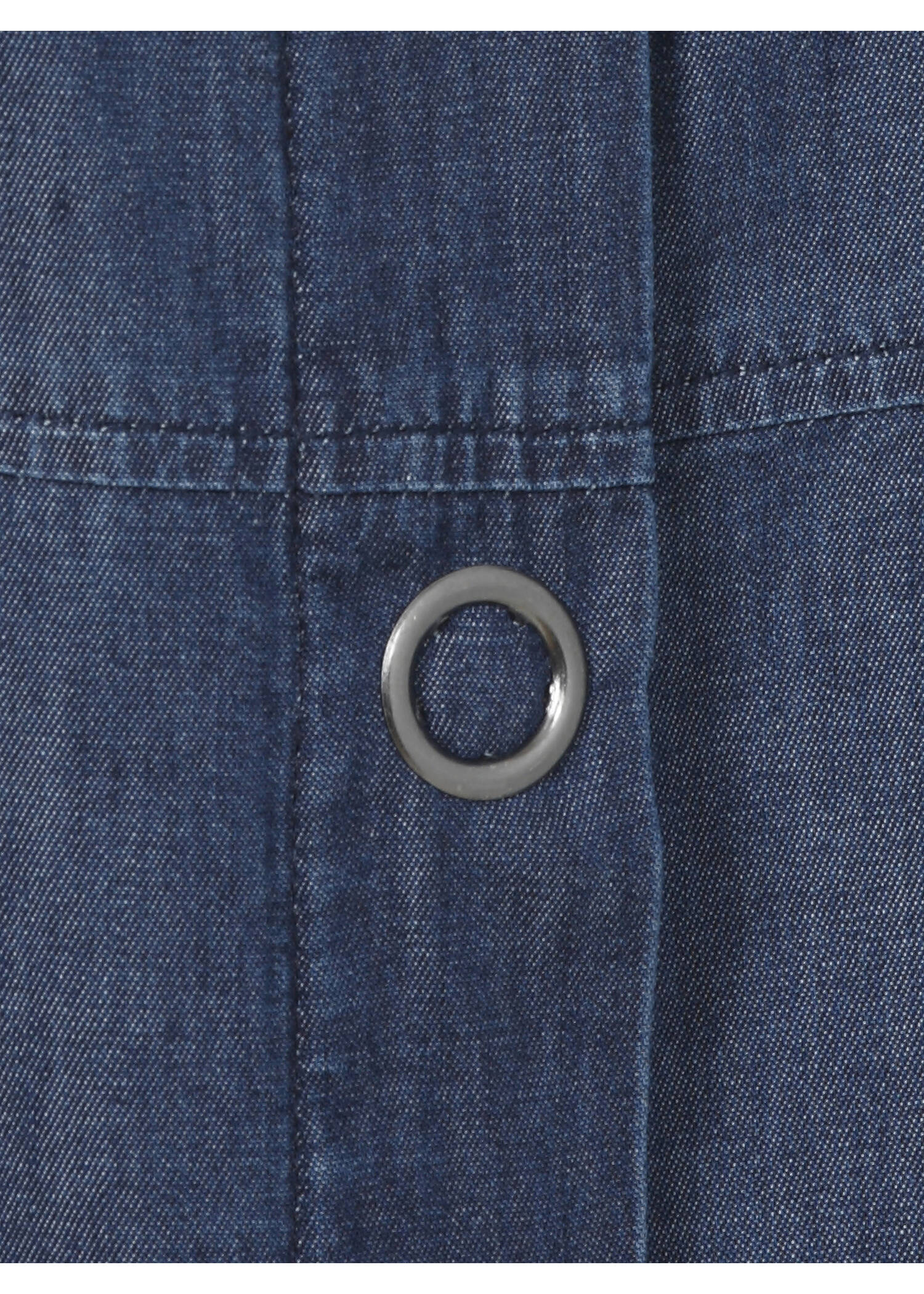 Leichtes Blusenkleid aus softer Baumwolle im Jeans-Look /
