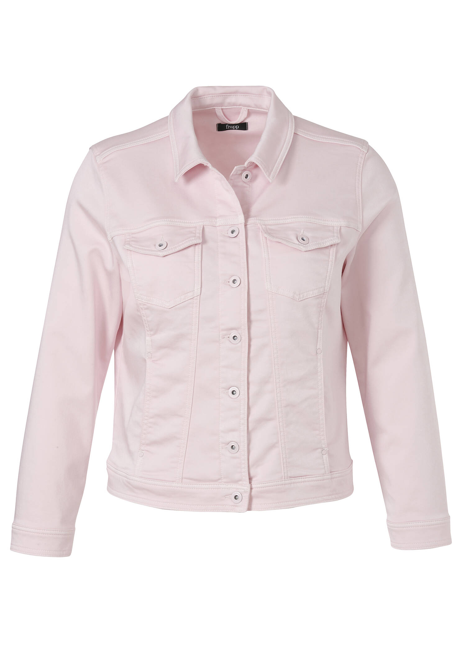 Roséfarbene Color-Jeansjacke /