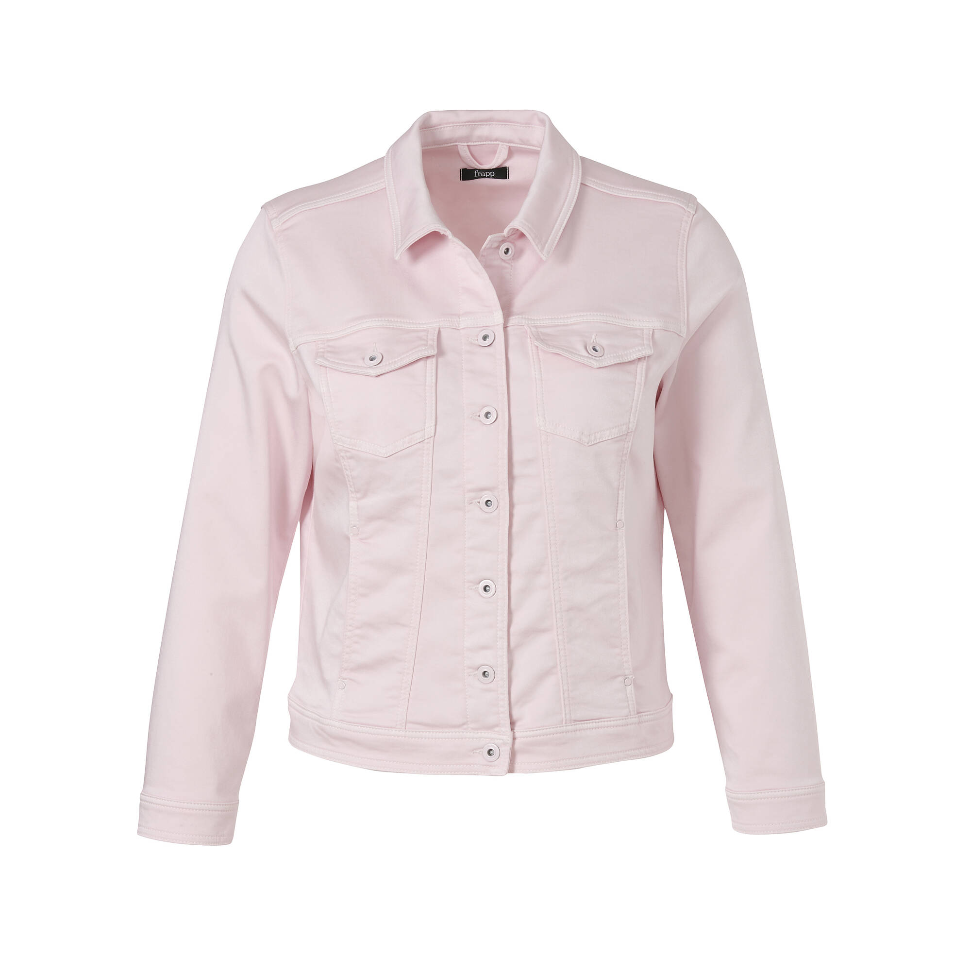 Roséfarbene Color-Jeansjacke
