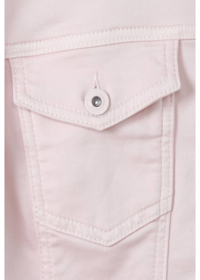 Roséfarbene Color-Jeansjacke / 