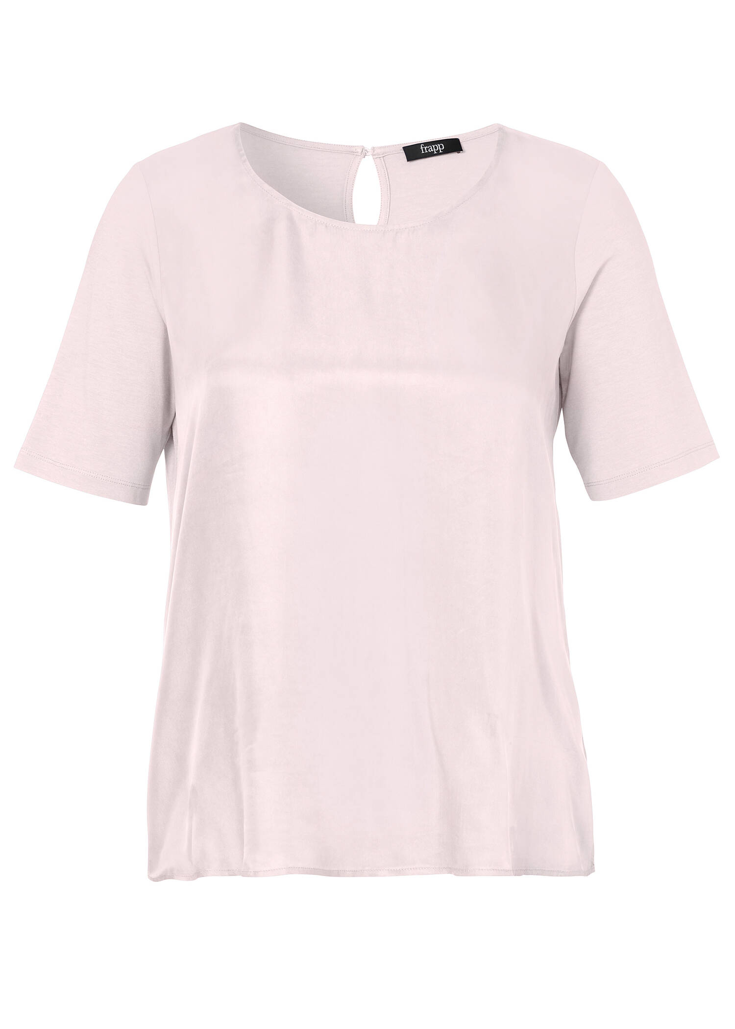 Leicht ausgestelltes Halbarm-Blusenshirt / 