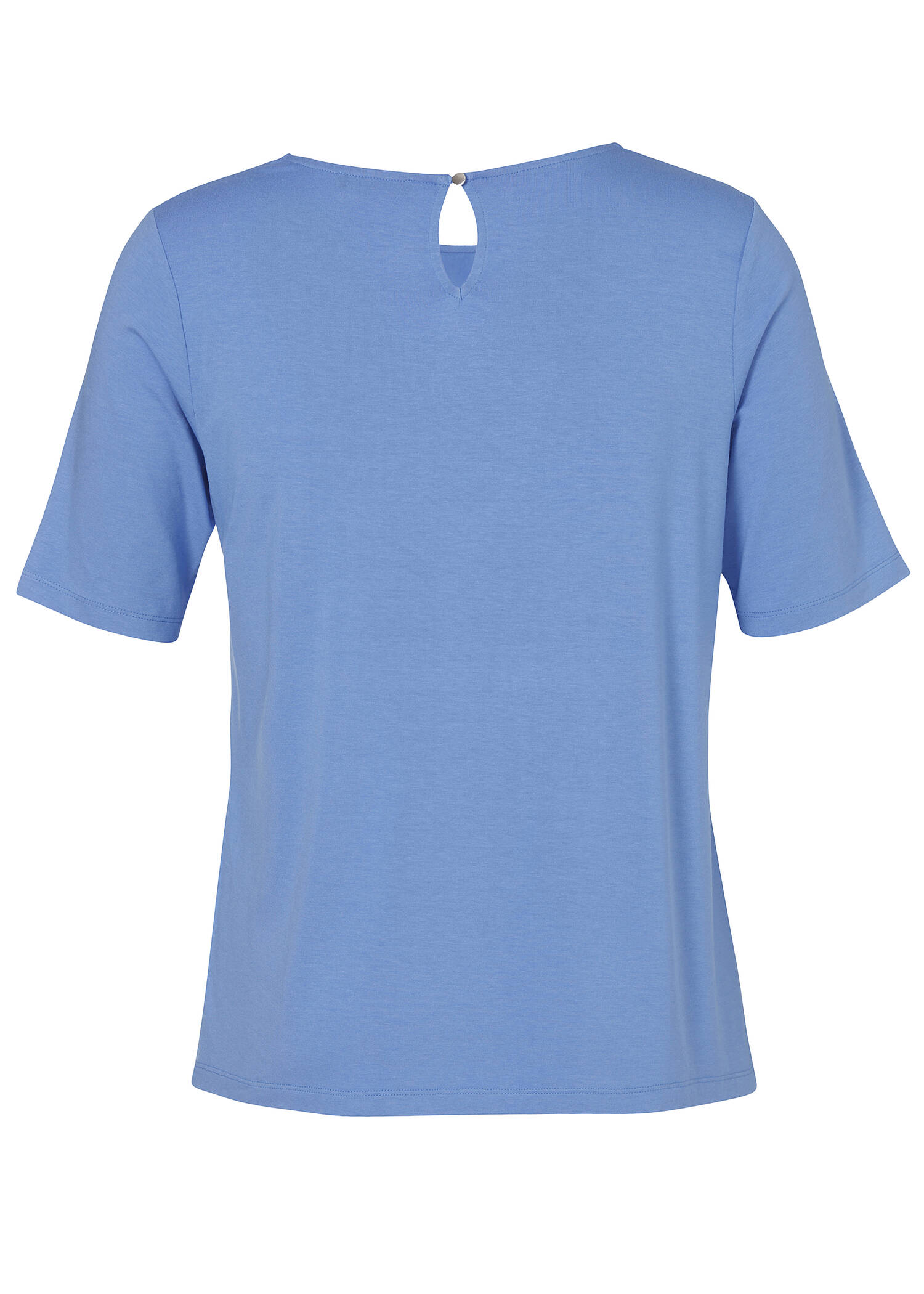 Leicht ausgestelltes Halbarm-Blusenshirt /