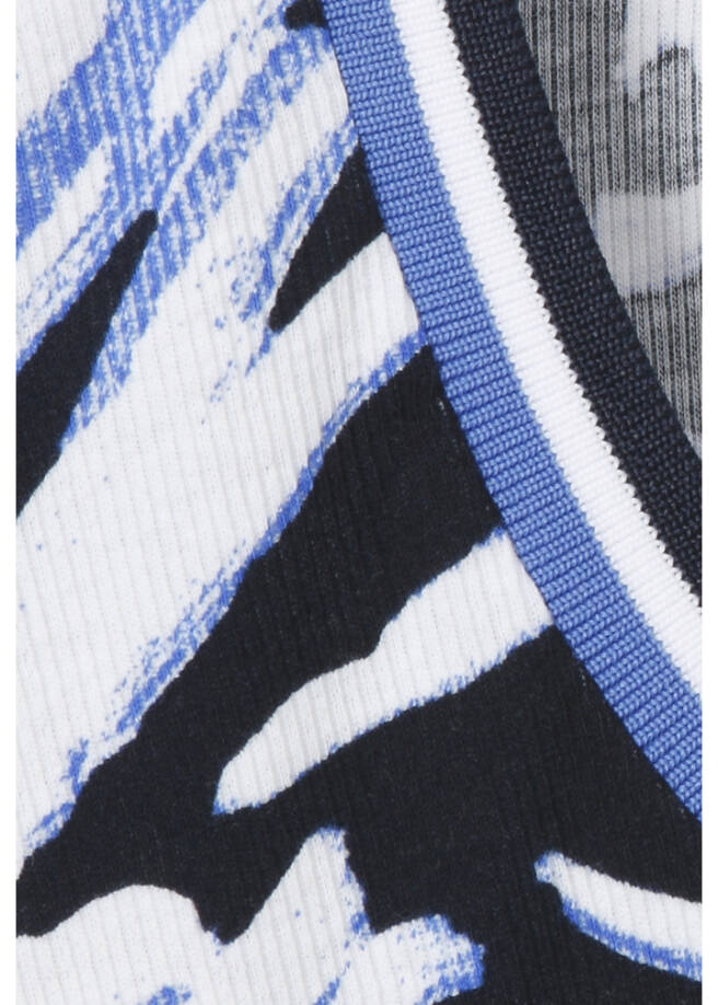 Softes Baumwoll-Stretch Print-Shirt Halbarm / 