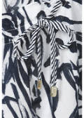 Luftige Halbarmbluse White / Navy / 