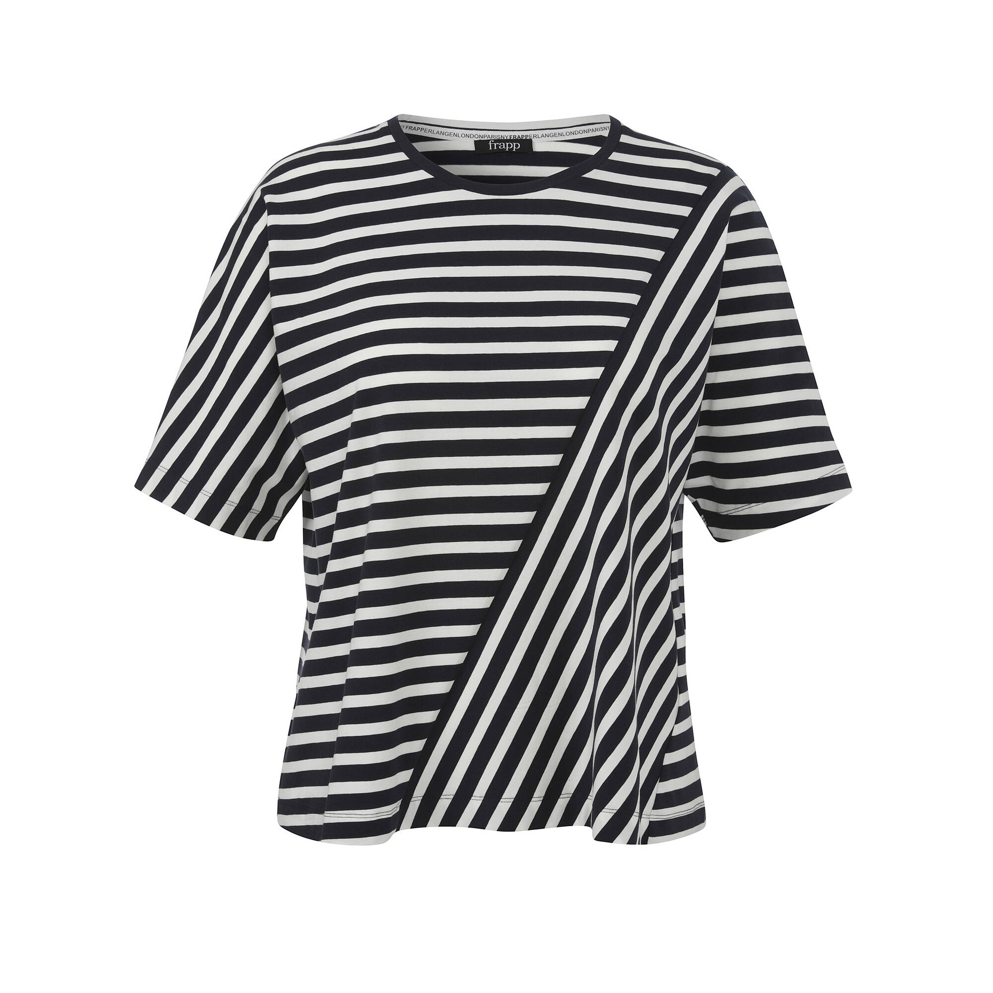 Edles T-Shirt im Streifen-Dessin Edles T-Shirt im Streifen-Dessin