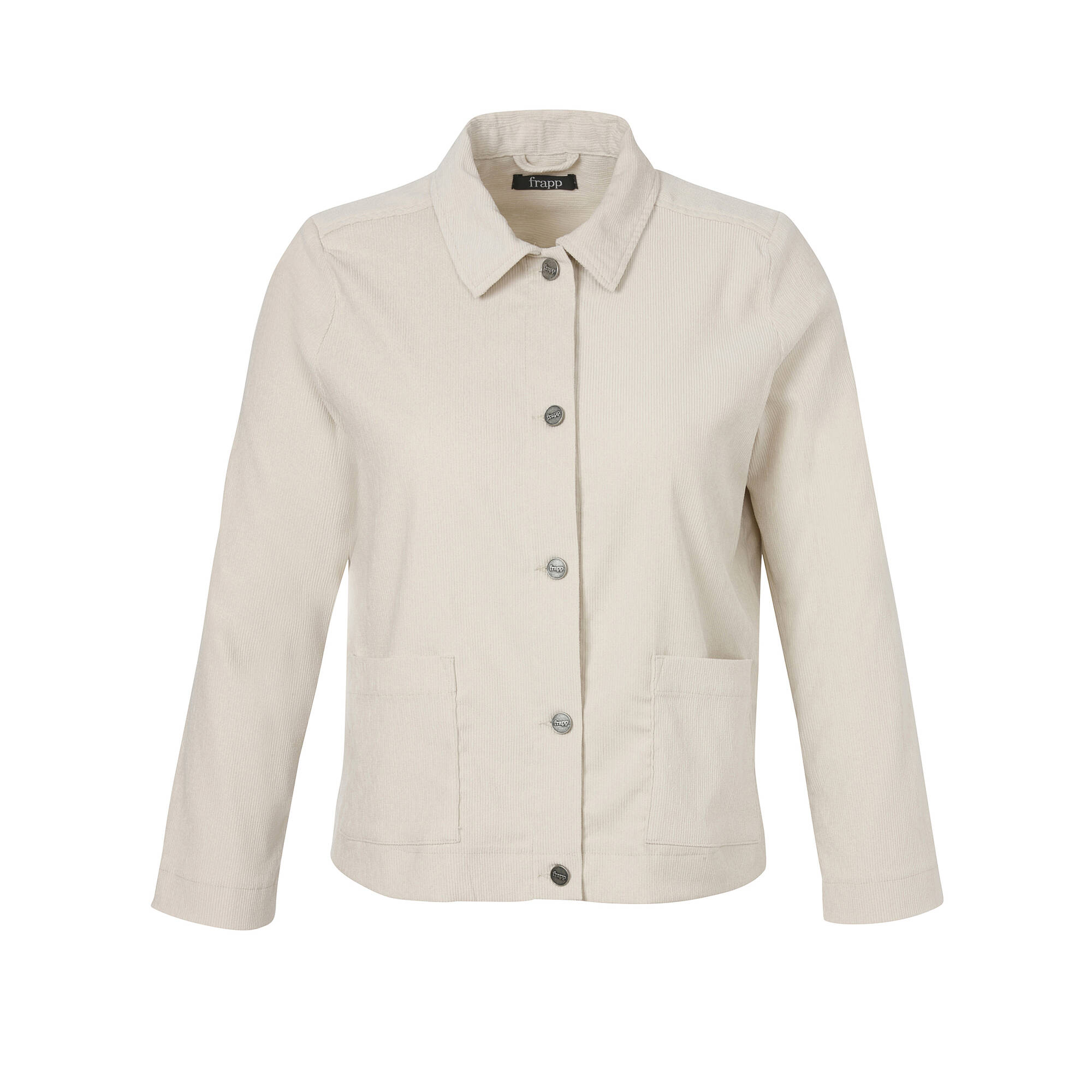 Sandfarbene Cord-Jacke Sandfarbene Cord-Jacke