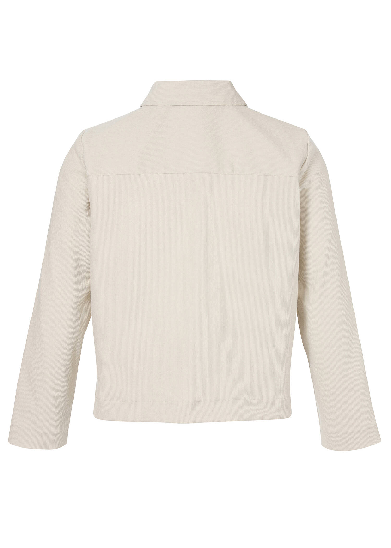 Sandfarbene Cord-Jacke / 