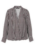 Zarte Viskose-Print Bluse im Blouson-Style / 