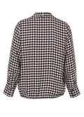 Zarte Viskose-Print Bluse im Blouson-Style / 