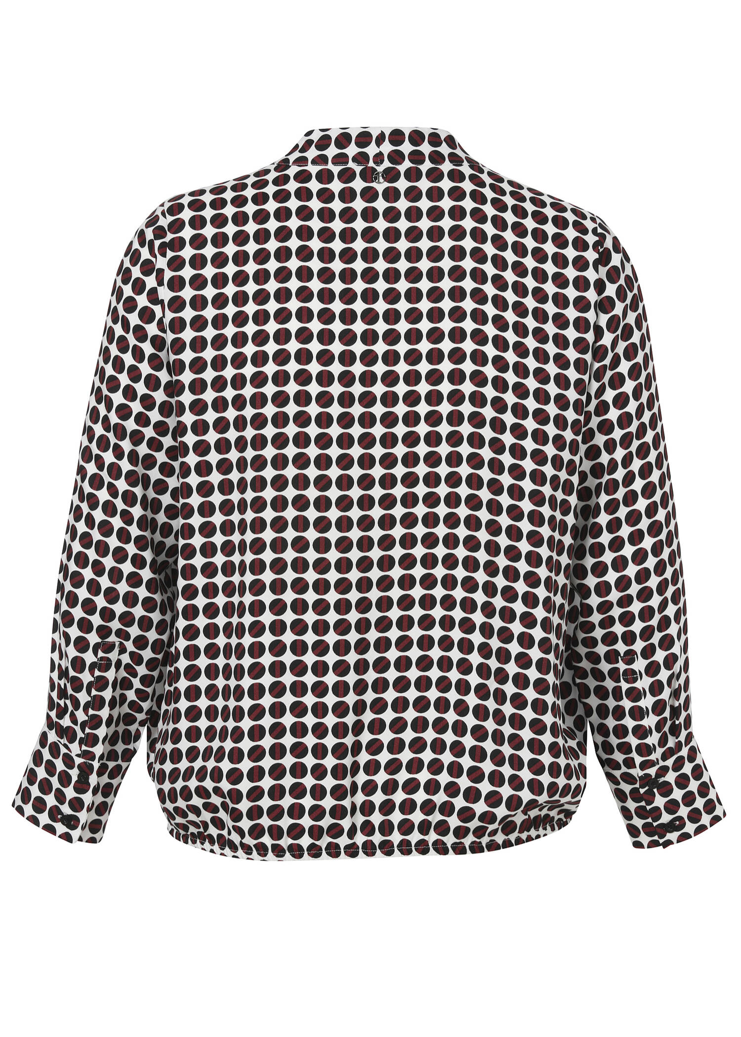 Zarte Viskose-Print Bluse im Blouson-Style /