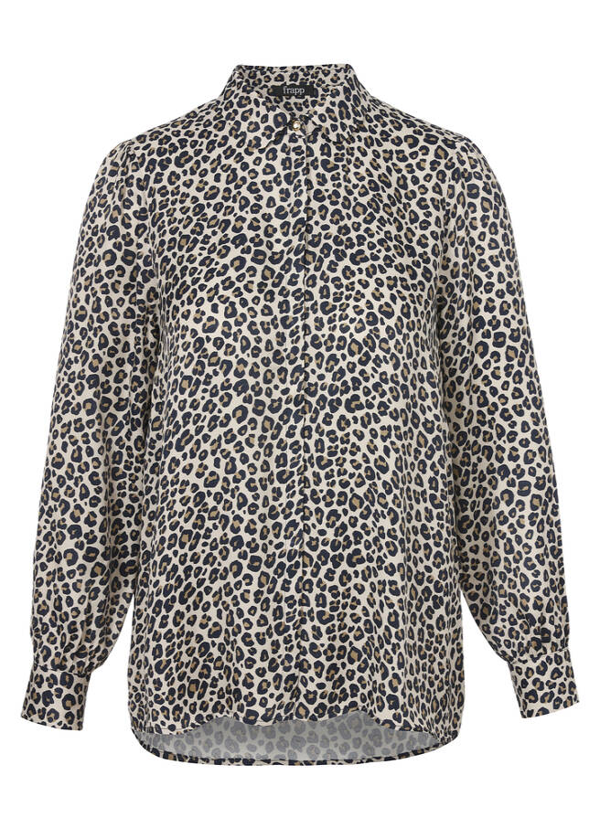 Zarte Viskosebluse Modern Leo / 