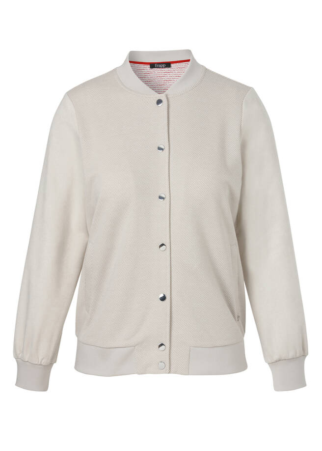 Sandfarbene Blouson-Jacke / 