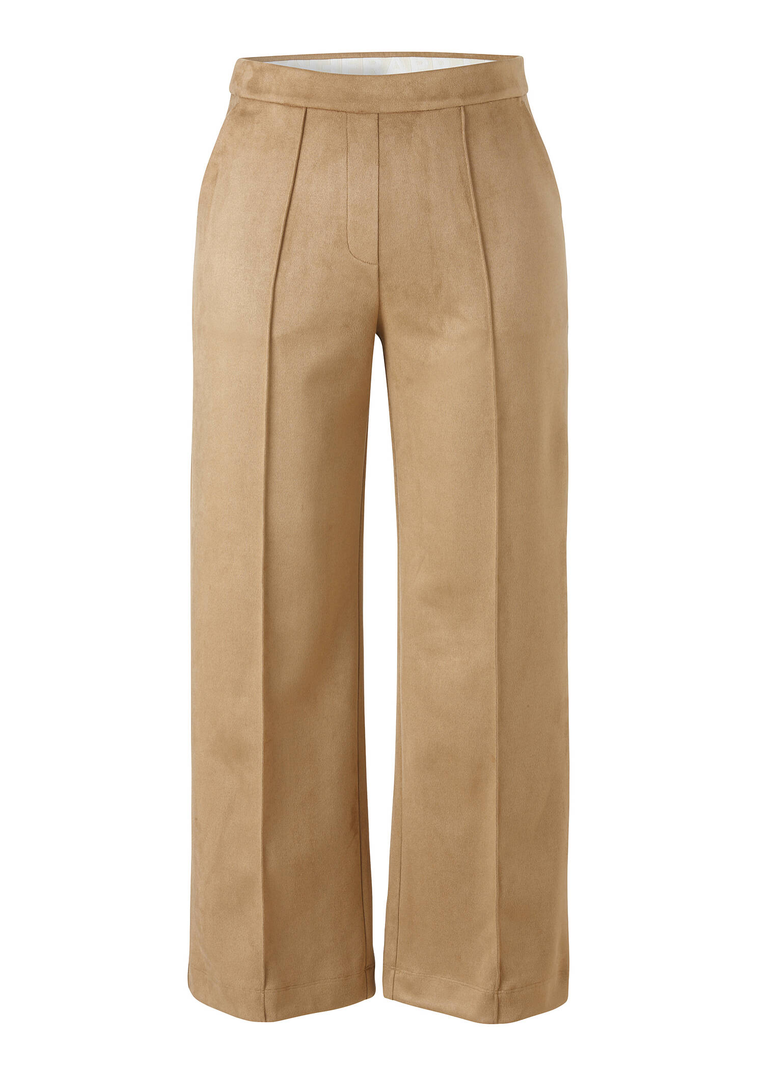 Schlupfhose in Veloursleder-Optik /