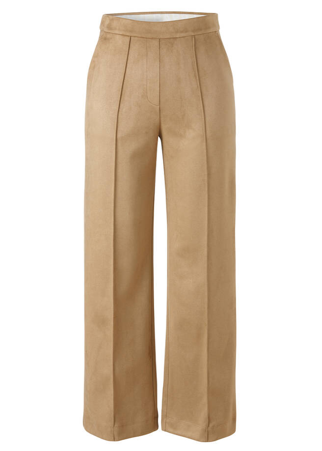 Schlupfhose in Veloursleder-Optik / 