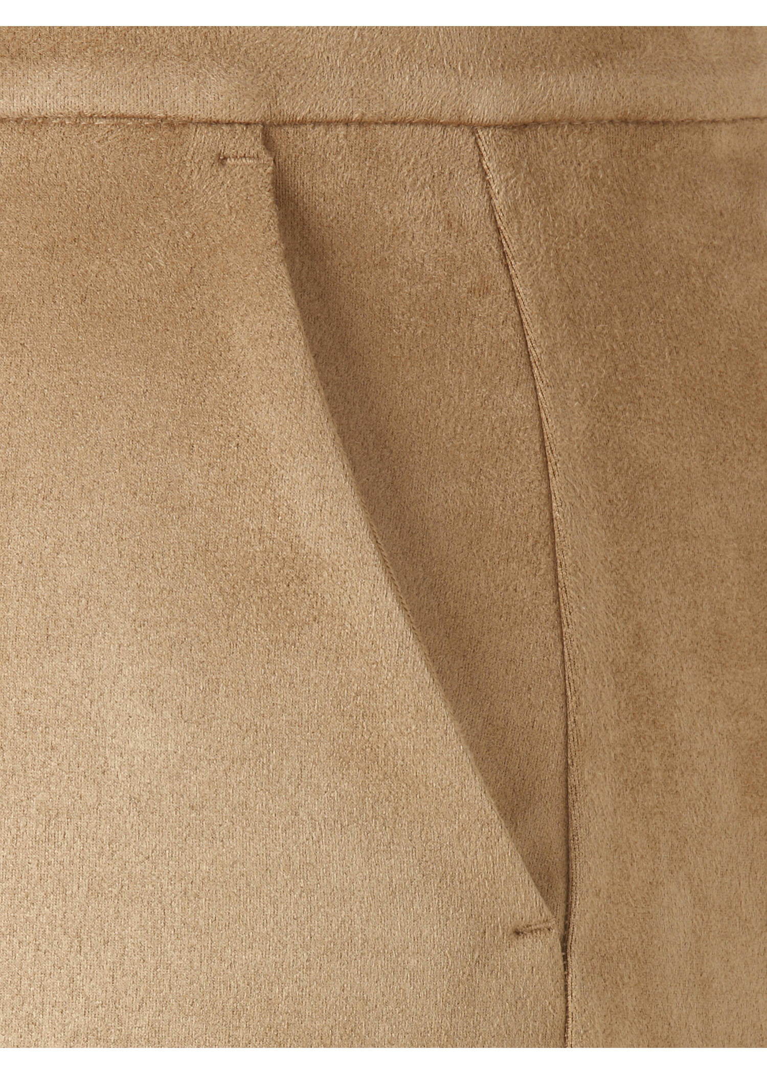 Schlupfhose in Veloursleder-Optik /