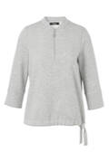 3/4-Arm Sweatshirt Silber-Melange / 