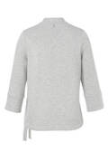 3/4-Arm Sweatshirt Silber-Melange / 