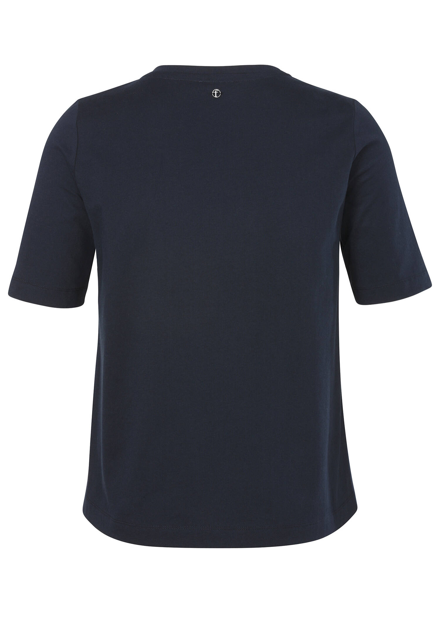 Softes Halbarm-Shirt mit Schmuck-Emblem / 