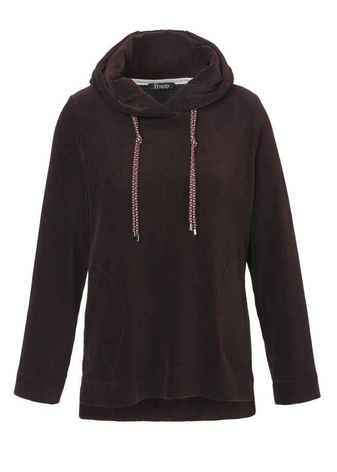 Trendy Cord Kapuzen-Sweatshirt / 