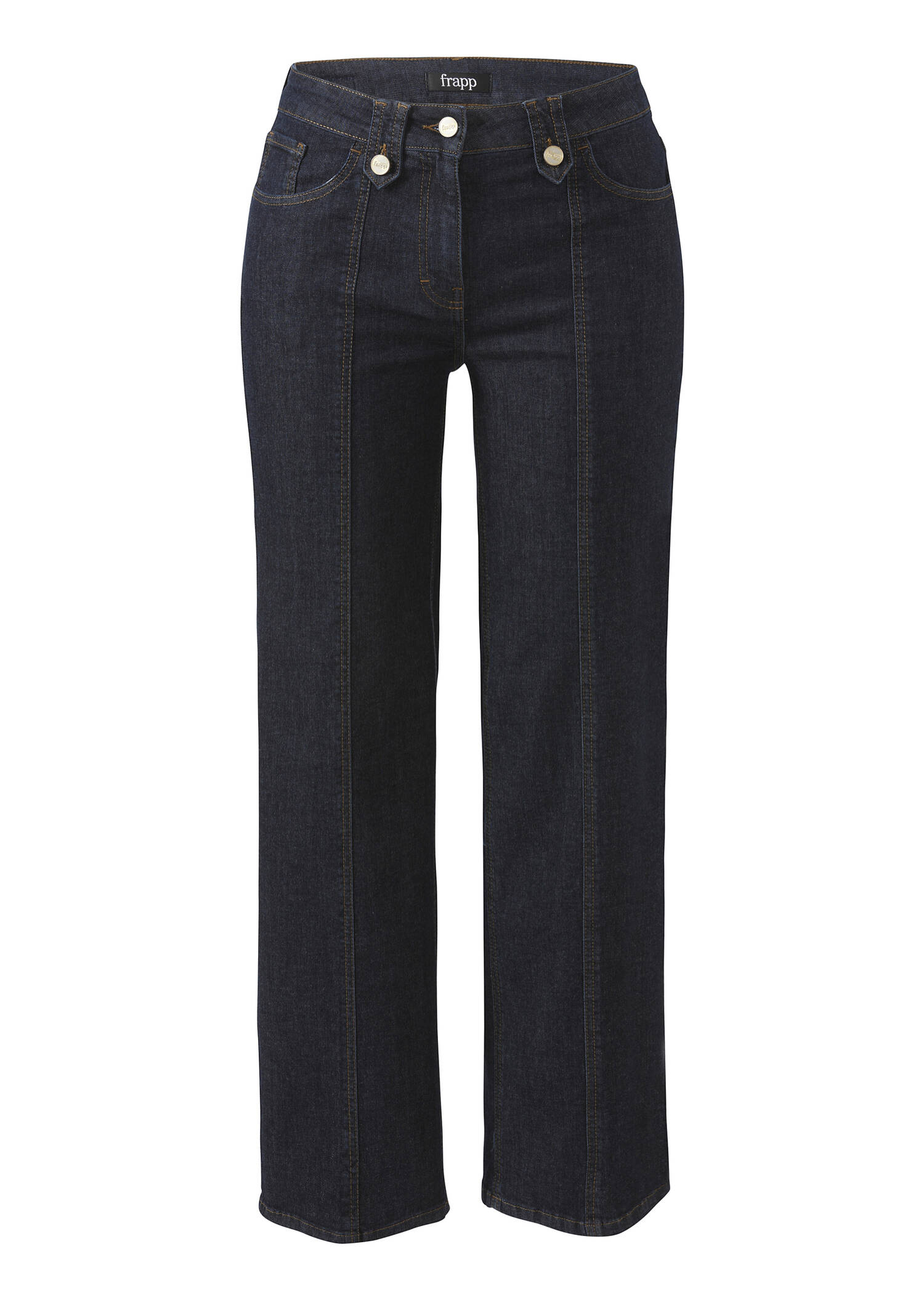 Edle Trend-Jeans im Raw Blue Denim Look /