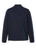 Dunkelblaue Jacke mit Zipper / 