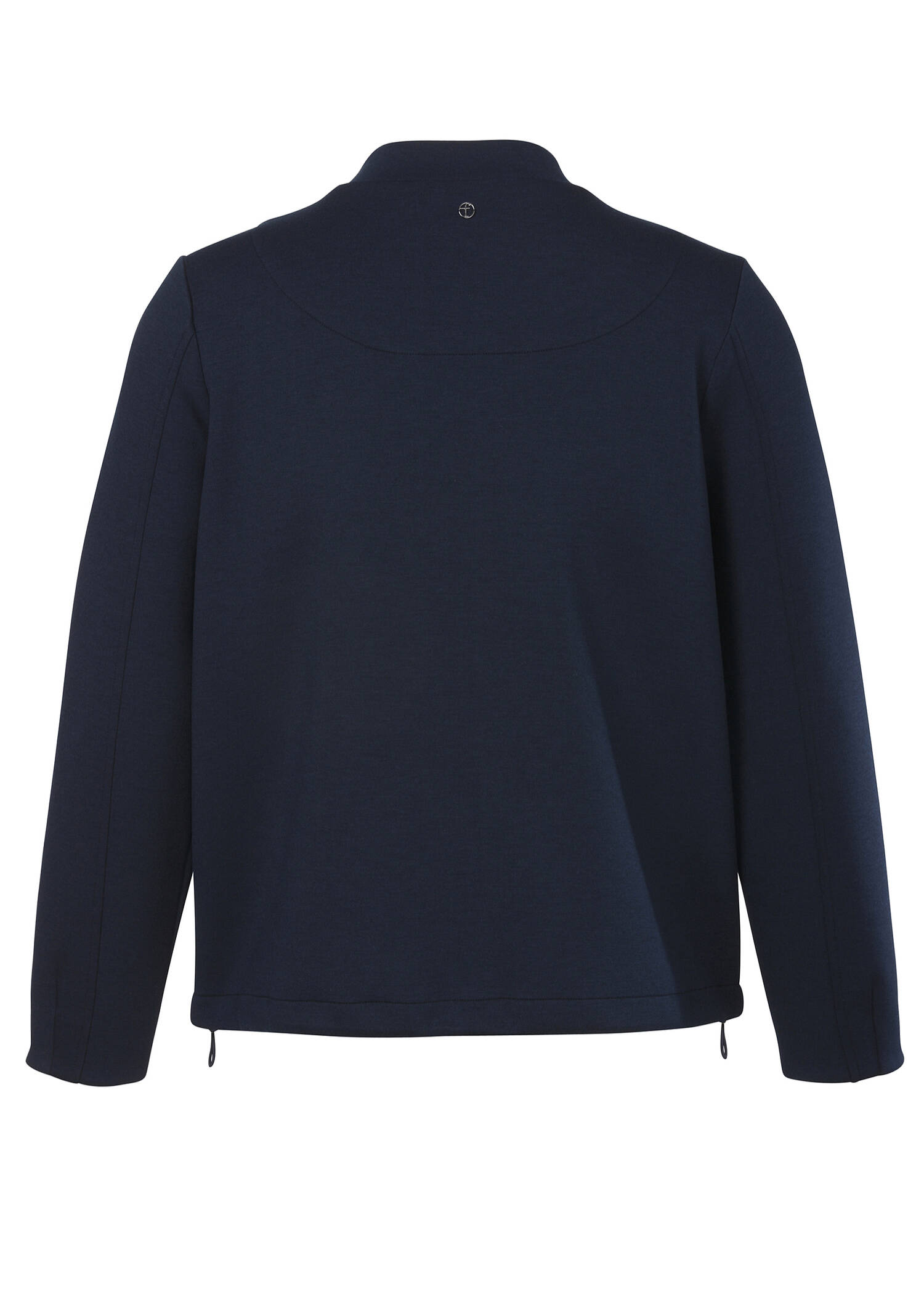 Dunkelblaue Jacke mit Zipper / 