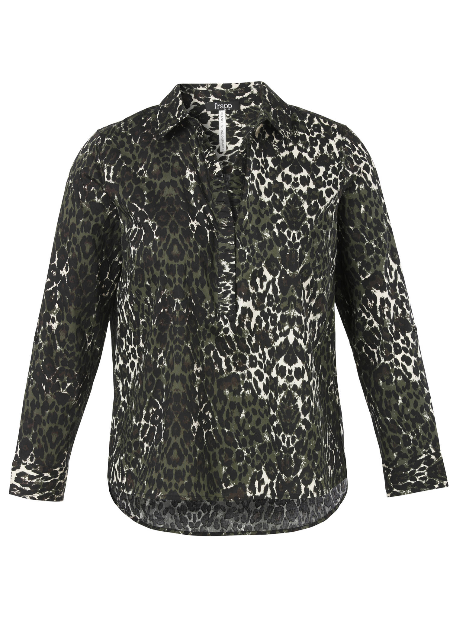 Leo Schlupfbluse Baumwoll-Stretch /