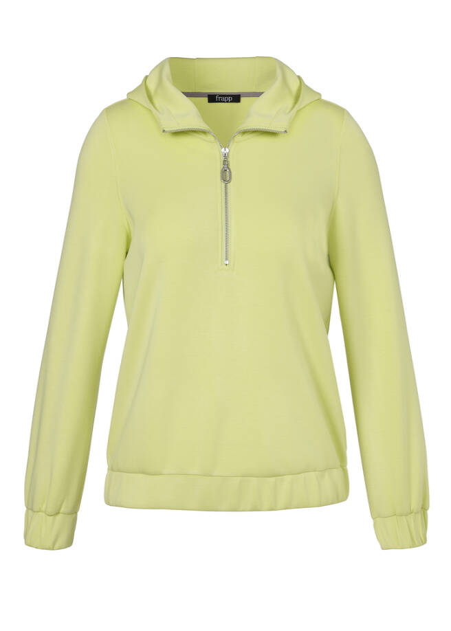 Kapuzen-Sweatshirt mit Zipper limeade Frontansicht