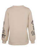 Edles Sweatshirt mit verzierten Ärmeln / 