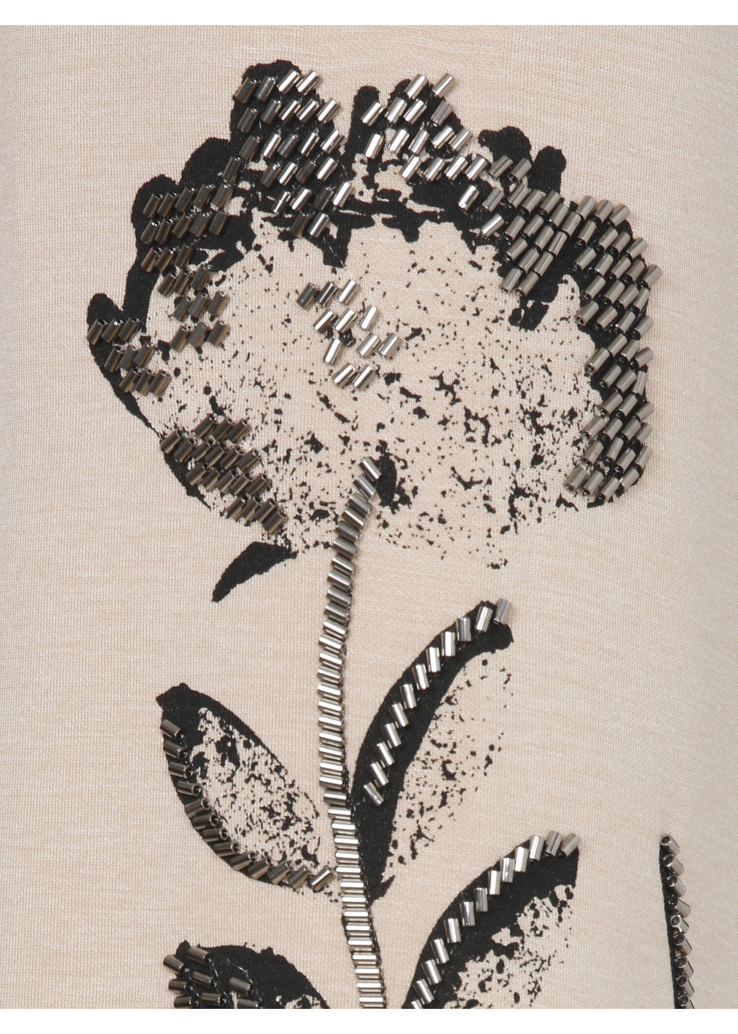 Edles Sweatshirt mit verzierten Ärmeln / 