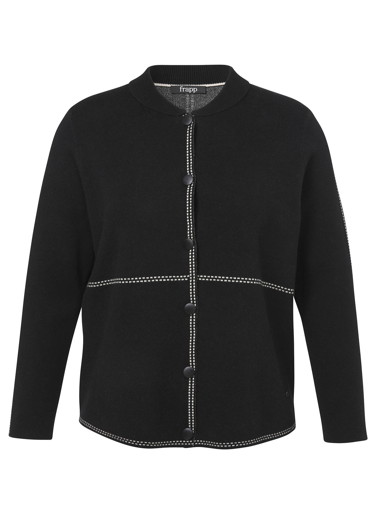 Hübsche Jacke in Schwarz mit Druckknöpfen / 