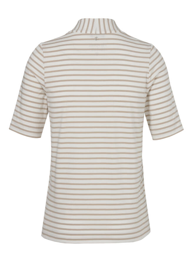 Softes Baumwoll-Jersey-Shirt mit Kelchkragen / 