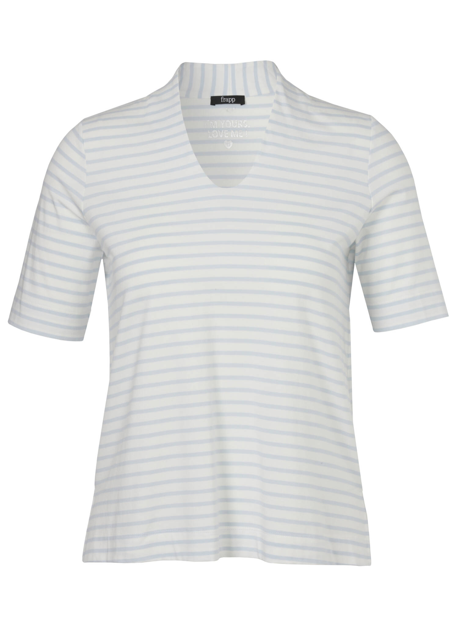 Softes Baumwoll-Jersey-Shirt mit Kelchkragen /