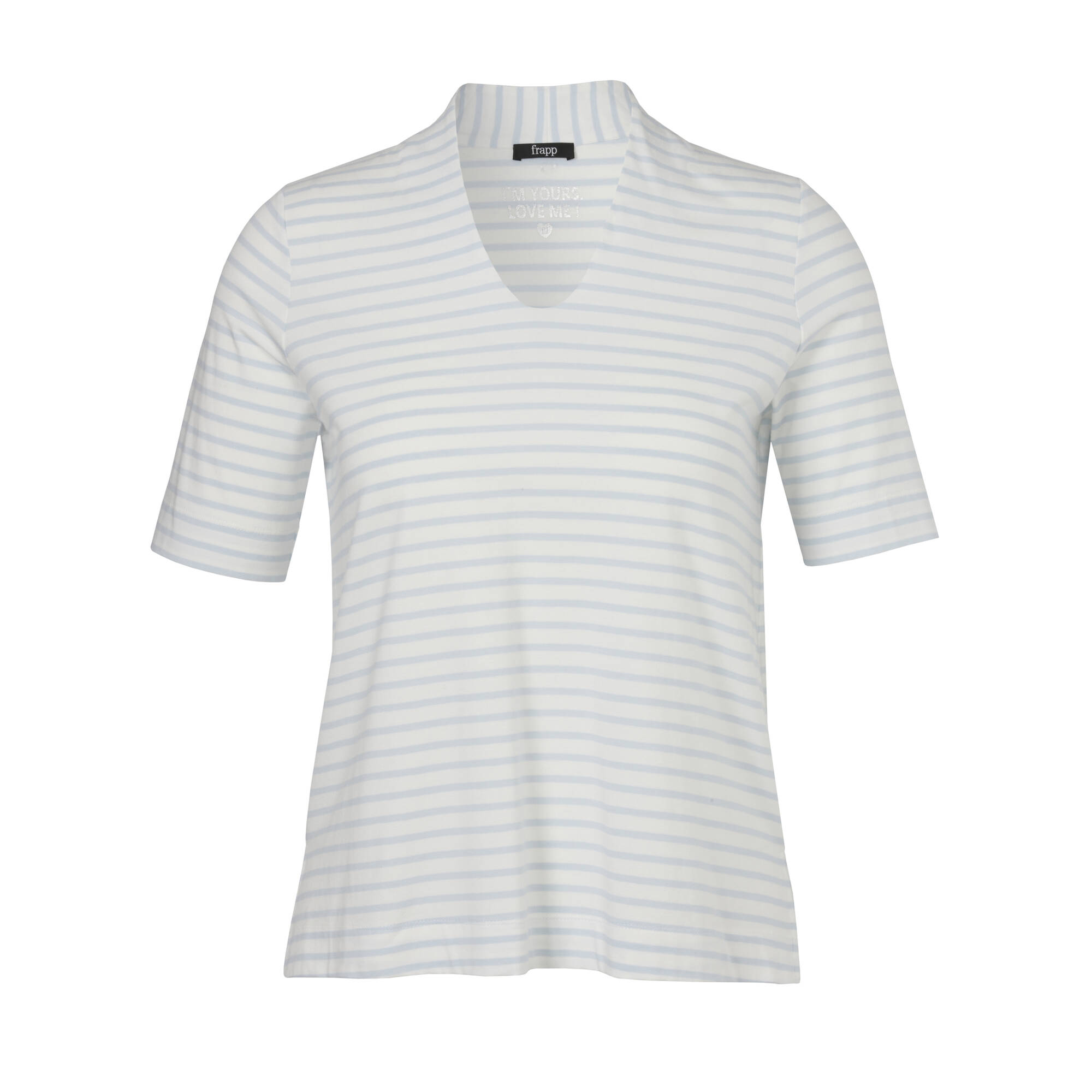 Softes Baumwoll-Jersey-Shirt mit Kelchkragen