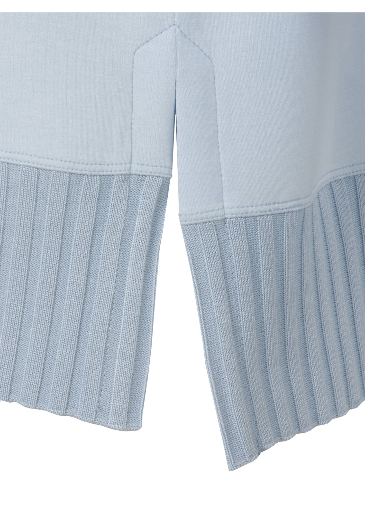 Softes Sweatshirt mit Strickbund /