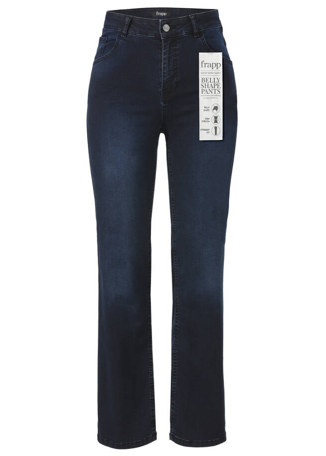 Innovative Belly Shape Jeans rinse blue denim Frontansicht